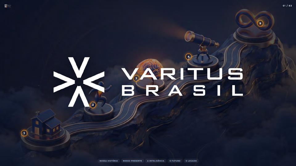 Capa da apresentação VARITUS 18 Anos: IA, Pessoas, Futuro